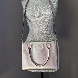 Kate Spade pale gold leather handbag